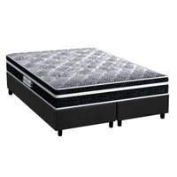 Cama Box Queen: Colchão Ortopédico Probel D33/EP Anatômico Advanced Tech1500 Plus + Base CRC Suede Gray(158x198)