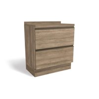 Módulo Cozinha Kappesberg Maxxi Balcão G755 2 Gavetas c/ Tampo Nogal
