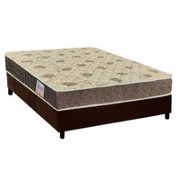 Cama Box Casal: Colchão Espuma Orthoflex D33/EP Anatômico Matera + Base CRC Suede Brown(138x188)