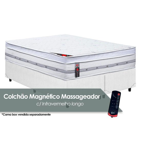 Colchão King Magnético c/ Vibro Massagem Niponpedic Molas Pocket Gold Star (193x203x33) - Castor