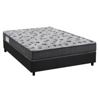 Cama Box Casal: Colchão Ortopédico Ortobom D33/EP Anatômico ISO 100 Ultra Firme + Base CRC Suede Gray(138x188)