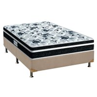 Cama Box Casal: Colchão Espuma Probel D45/EP Anatômico ProDormir Advanced Tech2000 Plus + Base CRC Suede Clean(138x188)