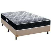 Cama Box Casal: Colchão Espuma D33 Probel /EP Anatômico Advanced Tech1500 + Base CRC Suede Clean(138x188)