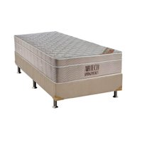 Cama Box Solteiro: Colchão Molas SuperPocket Ensacadas Ortobom Fort Airtech Spring + Base CRC Suede White(88x188)