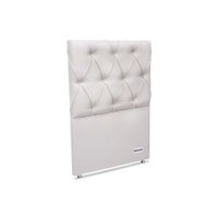 Cabeceira Cama Box Estofada Murat Facto White Solteiro - Courano Branco - Ortobom