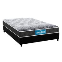 Cama Box Casal: Colchão Ortopédico Probel D28/EP Anatômico Guarda Costas Prómiddle + Base CRC Suede Black(138x188)