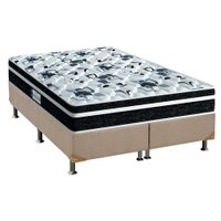 Cama Box Queen: Colchão Espuma Probel D45/EP Anatômico ProDormir Advanced Tech2000 Plus + Base CRC Suede Clean(158x198)
