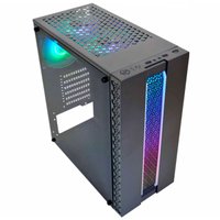 Gabinete Gamer K-Mex Kratos, Lateral em Vidro, Preto, ATX, Fita RGB - CG42TPRH001CB0X Gabinete Gamer K-Mex Kratos, Lateral em Vidro, Preto, ATX, Fita RGB - CG42TPRH001CB0X