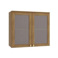 Módulo Cozinha Kappesberg Botanic Armário Botanic M633 c/ 2 Portas c/ Tela 80cm Nogueira - Kappesberg