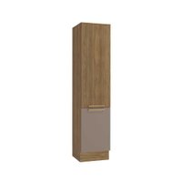Módulo Cozinha Kappesberg Botanic Paneleiro Botanic M619 c/ 2 Portas 50cm Nogueira/Fendi - Kappesberg