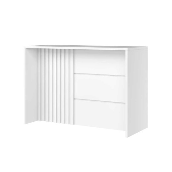 Balcão Ilha Cozinha Gourmet Requinte Branco - Henn