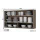 Módulo Cozinha Henn Connect Aéreo p/ c/ 1 Porta Basculante Ripada 120cm Off White-Henn