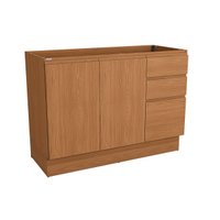 Gabinete de Cozinha Modulado Balcão Ciela R626 c/ 2 Portas e 3 Gavetas s/ Tampo 120cm Canela - Kappesberg