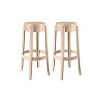 Kit 2 Banquetas Sala Jantar Shine UZ8007 2 Un Capuccino - Kappesberg