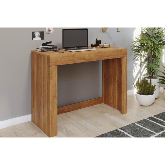 Mesa Computador Escrivaninha Cléo c/ 1 Gaveta Cinamomo - Permóbili