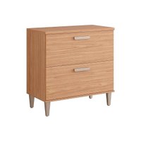 Gabinete de Cozinha Modulado Balcão c/ Tampo Bella c/ 1 Porta Basculante e 1 Gaveta 80 cm Freijo - MGM