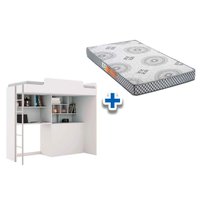 Colchão Pérola Polar (1Un) + Multifuncional Teen Aquarela Branco