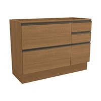 Módulo Cozinha Kappesberg Maxxi Balcão G746 c/ 1 Porta e 4 Gavetas s/ Tampo 120cm Canela-Kappesberg