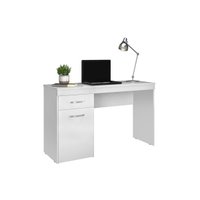 Mesa Escrivaninha Casal Vitória c/ 1 Porta e 1 Gaveta - Branco - Demóbile