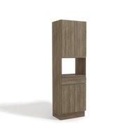 Módulo Cozinha Kappesberg Maxxi G751 c/ 4 Portas 1 Gaveta e 1 Nicho p/ Forno 70cm Nogal-Kappesberg