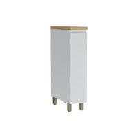 Módulo Cozinha Nesher Rainha Balcão c/ Tampo Porta Tempero c/ 1 Porta 20cm Branca/Nature - Nesher