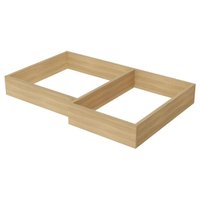Módulo Cozinha Nesher Marquesa Kit de Rodapé de canto Multilinha 80x52x10cm Nature - Nesher