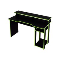 Mesa Computador Casal Gamer ME4153 Preto/Verde - Tecno Mobili