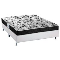 Conjunto Box Casal: Colchão Espuma Probel Advanced + Base CRC Courano White(138x188)