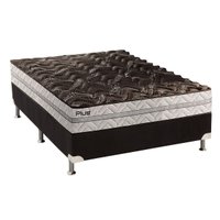 Conjunto Box Casal: Colchão Espuma Paropas D33 Pasquale Plus + Base CRC Suede Black(138x188)