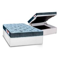 Conjunto Box Baú Casal: Colchão Espuma Orthoflex D45 Comfortpedic Line + Base CRC Courano White (138x188)