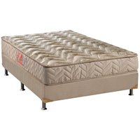 Conjunto Box Casal: Colchão Espuma Paropas D33 Pasquale + Base CRC Suede Clean(138x188)