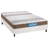 Conjunto Box Casal: Colchão Anatômico Probel D33/ Guarda Costas Próintense Double Face+ Base CRC Courano White(138x188)