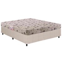 Conjunto Box Casal: Colchão Espuma Herval Sueño + Base CRC Courano Clean(138x188)