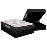 Cama Box Baú Casal: Colchão Espuma Polar D28 / EP Orthoface + Base CRC Suede Black(138x188)