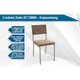 Kit 2 Cadeiras Sala Jantar Zaria 2 Un Niquel/Boucle Bege - Kappesberg