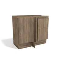Módulo Cozinha Kappesberg Maxxi Balcão Canto Reto G748 1 Porta c/ Tampo Nogal