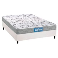 Conjunto Box Casal: Colchão Anatômico Probel D45 Guarda Costas Próextreme Plus + Base CRC Courano White (138x188)