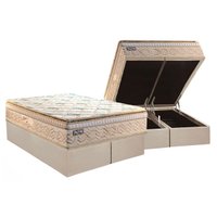 Conjunto Box Baú King: Colchão Molas Paropas Ensacadas Eco Bamboo + Base CRC Courano Clean (193x203)