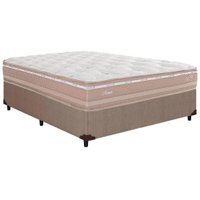 Conjunto Box Casal: Colchão Molas Herval Maxspring Nesser + Base CRC Courano Clean(138x188)