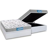 Cama Box Baú Casal: Colchão Anatômico Probel D45 Guarda Costas PróExtreme Plus + Base CRC Courano White (138x188)
