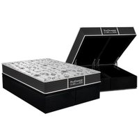 Conjunto Box Baú King: Colchão Molas Probel Prolastic ProDormir Sleep + Base CRC Suede Black(193x203)