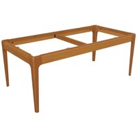 Base de Mesa p/ Cozinha Mira BAM004-CA Madeira Maciça s/ Tampo Carvalho - Kappesberg