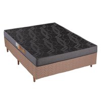 Conjunto Box Casal: Colchão Espuma Polar Pérola + Base CRC Rústico Clean(138x188)