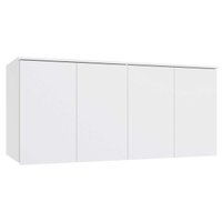 Armário Ponte Modulado Aéreo Casal N542 Adapt c/ 4 Portas Branco - Kappesberg