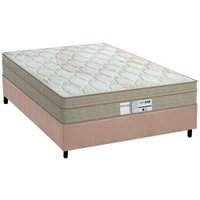 Conjunto Box Casal: Colchão Molas Probel Prolastic Born + Base CRC Suede Clean(138x188)