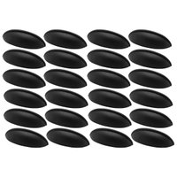Conjunto 24 Puxadores para Móveis Preto Fosco 332 Aniela Concha Armários Gavetas
