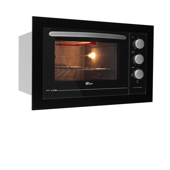 Forno de Embutir Fischer 48 Litros Fit Line Preto - 127 Volts