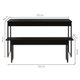 Conjunto de Mesa de Jantar com Banco Studio Preto