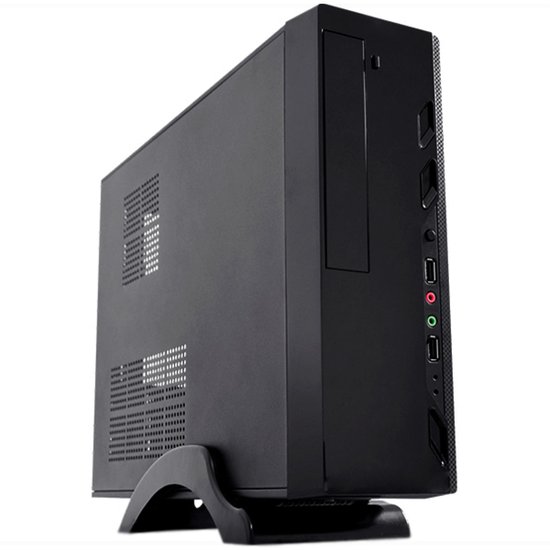 Gabinete Slim GM-07T7 K-Mex, USB 2.0, Micro ATX, ITX, Com Fonte 200W, Preto - GM07T7BN0C10B0X