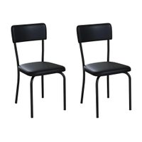 Conjunto com 2 Cadeiras Mackay Preto